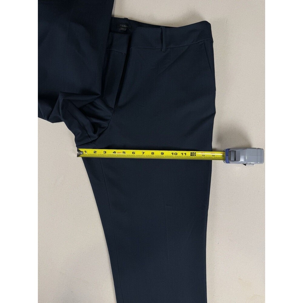 Ann Taylor Factory Dress Pants Womens 16 Navy Blue Straight Leg Career Workwear - Picture 8 of 13